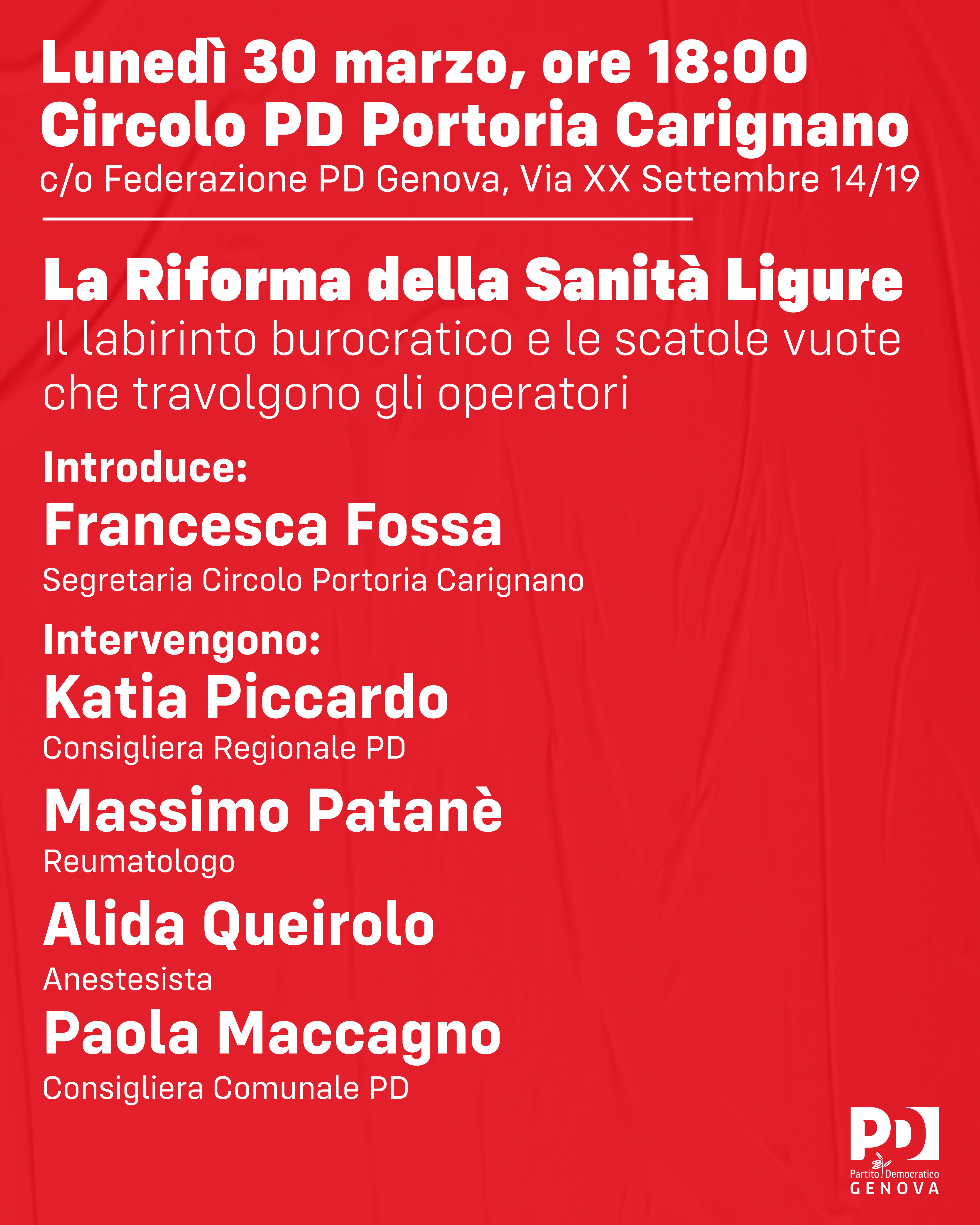 La Riforma della Sanità Ligure